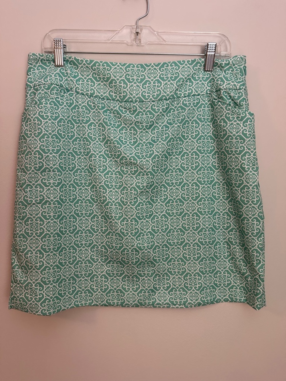 Charter Club Skort Green White Size 6 EUC